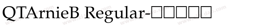 QTArnieB Regular字体转换